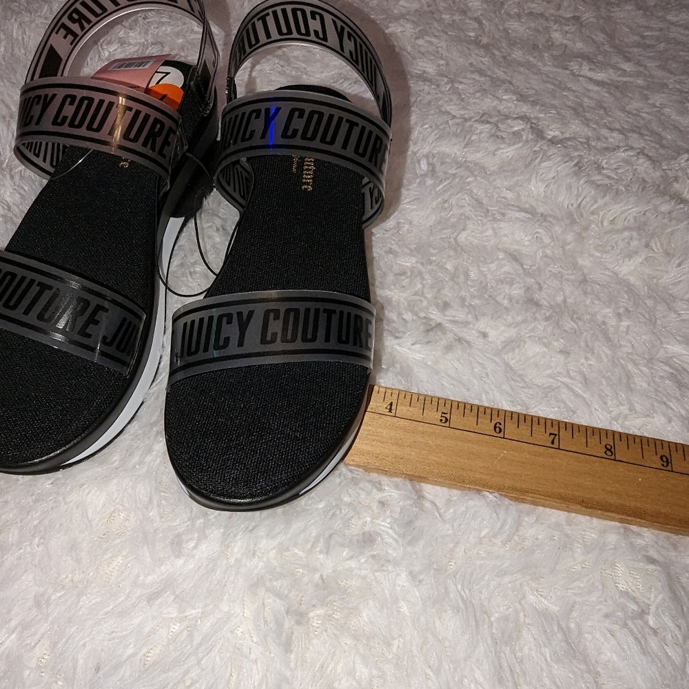 Nwt Juicy couture black lMANY sandals - Picture 9 of 13